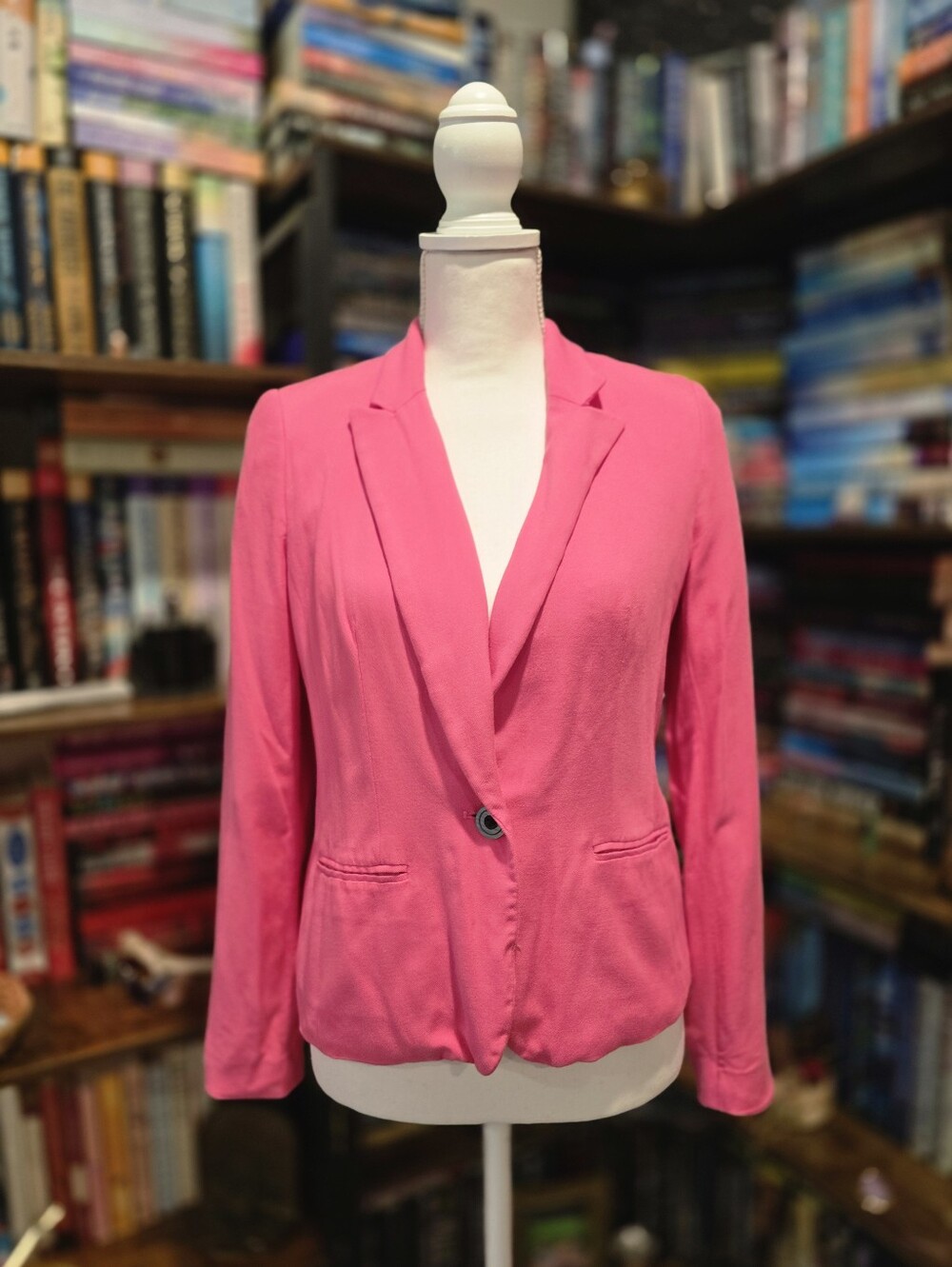 Decree Hot Pink Single-Button Blazer